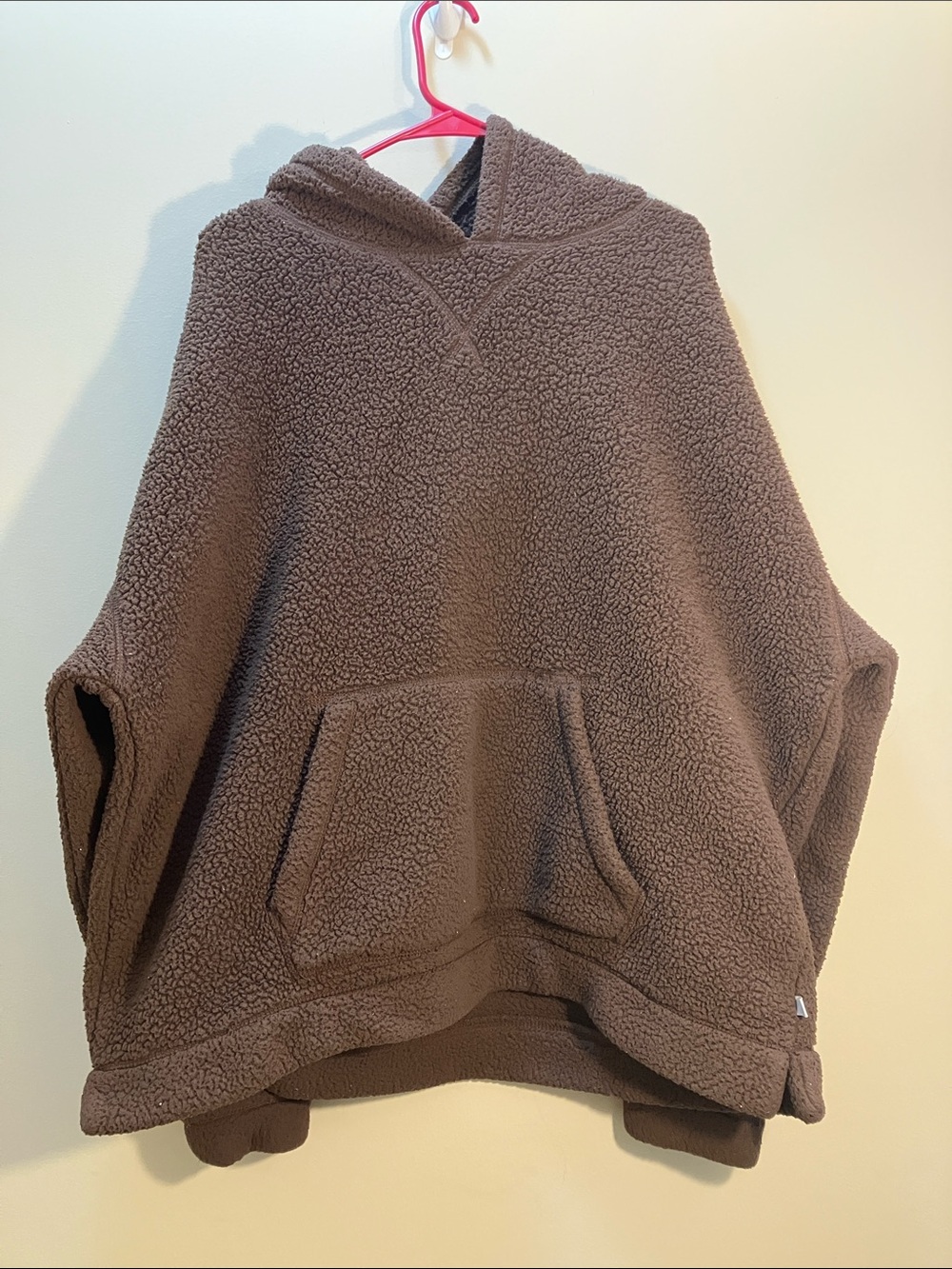 Oversized Urban Outfitters Brown Sherpa Fleece Hoodie